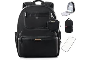 momcozy Urban Diaper Bag Backpack - Stylish, Durable & Waterproof Baby Bag with Multi-Pockets, Laptop Compartment, Changing Pad & Stroller Straps, Travel Baby Essentials for Moms,Dads,Work, Maternity
