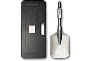 WERHE Professional SDS hex 135 x 410 mm łodyga sześciokątna łopata dłutowa do młotka rozbiórkowego 30 mm w plastikowej obudowie