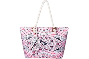 DonDon Bolso de playa grande impermeable con cremallera bolso de hombro