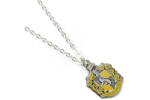 HARRY POTTER Collana ufficiale stemma della casa del tassorosso di The Carat Shop, Misura unica, Zinco, Senza pietre preziose