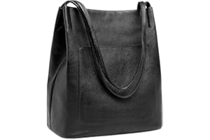 Kattee Damska miękka torba na ramię z prawdziwej skóry torebki i torebki z magnetycznym zapięciem na zatrzask