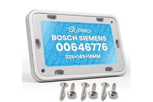 DL-pro Serveringsdörr 22,5 x 14,5 cm för Bosch Siemens asciguators 00646776 646776 servicelucka serviceskortet för värmepump torktumlare