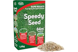Pronto Seed Premium Grass Seed 1.4 kg - Fast Growing, Hard-Wearing - Covers 84m² for Lawns & Overseeding - DEFRA Approved & Tailored for UK Climate (1.4kg)