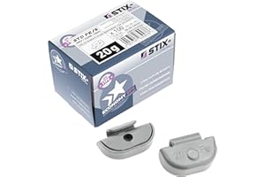 STIX 100 pesas de impacto de acero FE/S para llantas de acero, 20 g, 2 kg