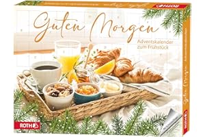 ‎ROTH ROTH Frühstück Adventskalender 2025 – 24 hochwertige Frühstücksüberraschungen mit Marmelade, Honig, Tee & Brotaufstrichen – Gourmet Adventskalender