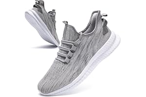 JUEQIBAA Mens Trainers Running Shoes Lightweight Walking Sneaker Fitness Gym Sports Jogging Tennis Shoes