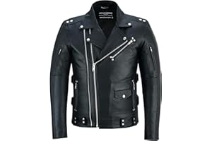 Bohmberg MAXX skórzana kurtka męska, czarna, z prawdziwej skóry, klasyczna, czarna, motocyklowa, chopper –