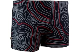 GUGGEN Mountain Kąpielówki dla mężczyzn TS-1-2-3 spodenki kąpielowe męskie krótkie ściśle przylegające szorty kąpielowe niebieskie zielone czerwone czarne paski