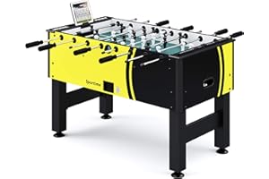 ‎SPORTIME Sportime Tischkicker Connect & Play | Profi Kickertisch mit App-Funktion | Laminiertes Spielfeld, Gleitlager, Niveauausgleich, Zählwerke | In versch. Farben | 142x75x87,5 cm | 63 kg