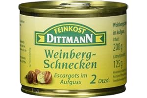 ‎FEINKOST DITTMANN Feinkost Dittmann Weinbergschnecken, Escargots im Aufguss, 2 Dutzend (1 x 200 g)