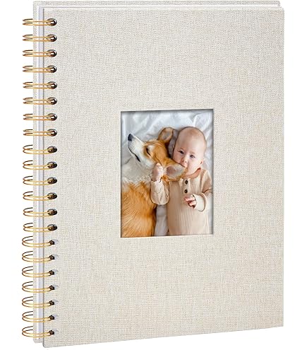 Fotoalbum om te knutselen, 20,5 x 20,5 cm, spiraalscrapbook, 20 pagina