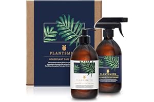 Plantsmith Houseplant Care Gift Set for Indoor Plants, with Fortifying Plant Tonic Feed Spray & Perfecting House Plant Mist, Premium Luxury Collection in Gift Box