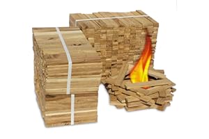 LIONSPORTS Premium Eiche Anmachholz – Besonders sauberes und trockenes Brennholz – Ideales Anfeuerholz für eine kuschelige Raumwärme - Perfektes Zubehör um Brennholz im Kamin zu entfachen