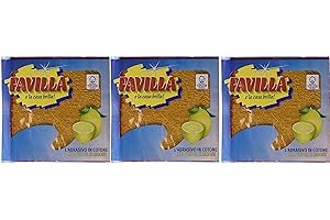 MAUQI - SET x3 FAVILLA panno ABRASIVO al limone (3 CONFEZIONI)