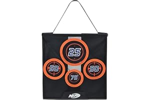 JAZWARES NERF NER0020 - Tragbares Übungsziel, Zielscheibe aus Netz zum Auffangen Darts mit Griff