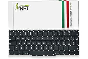 NEW NET NewNet Keyboards - Tastiera Italiana Compatibile per Notebook Mac Book Air 11 A1465 Mid 2013 (MD711LL/A - MD712LL/A) A1370 Mid 2011 (MC968LL/A - MC969LL/A) Senza Frame