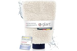 Glart 44WH Guanto per lavaggio auto in microfibra, Guanto di Microfibra Premium per Auto, Pulizia Professionale, 100% Senza Graffi, Assorbente e Morbido