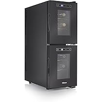 Tristar Wine Cooler Dual Zone Wine Coolers Freestanding Black 7 18 C C Black Black Amazon Ae Appliances