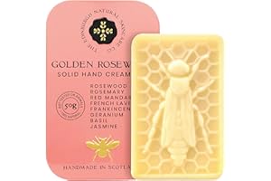 THE EDINBURGH NATURAL SKINCARE COMPANY LTD. Golden Rosewood Oud Scent Moisturising Hand Cream Bar | For Dry & Sensitive Skin | Non-Sticky, Cruelty-Free, Luxury Gift | Edinburgh Skincare