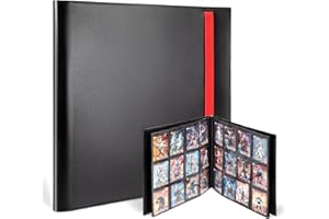 JEESBLSY Segregator na karty, 480 kieszeni, koperty na segregatory, kompatybilny z Pokemon, YuGiOh, MTG, TCG, kartami do gry i kartami sportowymi