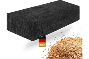 ‎OMNANA OMNANA® CUSHY™ Yogabolster eckig 65x30x15cm – Yoga Bolster mit Dinkelfüllung – Rechteckiges Kissen, Velvet Bezug, waschbar – Made in Germany – Passend für Yin Yoga