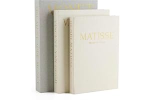 kroucoco Decorative Faux Books - Set of 3 Linen Storage Boxes for Coffee Table, Bookshelf & Home Decor (Sage-beige)