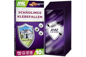Pest AMZ BRAND Schädlings-Klebefallen - 10er Pack - Erdnussbutterduft, extra starke Fallen, Schädlingsbekämpfungsfallen für den Innen- und Außenbereich