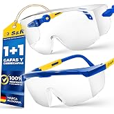 S&amp;R Protective Glasses Protective and Safety Work Glasses (2 Pairs) with Side Protection. Anti-UV and Anti-scratch Glasses. A