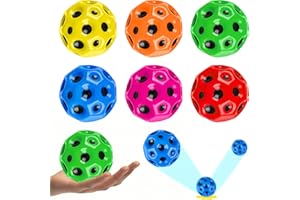 Friedwohl 6 Stück Jump Ball, Gummiball Space Toy, Mini Bouncing Toy, 7cm Hohe Sprünge, Bounce Hohe Springender, Bouncy Balls für Kinder Party Geschenk, Space Bälle Spielzeug