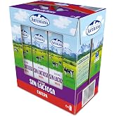 Central Lechera Asturiana Whole Lactose Free Milk Brik Pack 6x1L