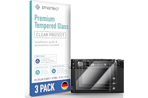 smartect Szkło Hartowane [3 Sztuki, Clear] dla Fujifilm X100VI / X100V / X-T4 / X-E4, Szklana Ochrona Ekranu 9H, Ochraniacz Ekranu bez Pęcherzyków, Bez Odcisków palców