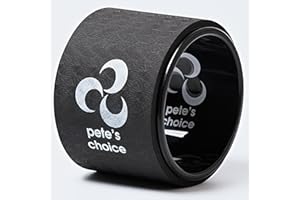 PETE'S CHOICE Extra Wide Yoga Wheel, Mini Yoga Wheel - Beginner Friendly Yoga Kit, Comfortable, Stable and Secure Back Roller. Improves Posture, Better Mobility. Ideal Home Exercise. Relieves