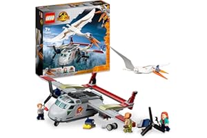 LEGO 76947 Jurassic World L’Embuscade en Avion du Quetzalcoatlus, Jouet de Dinosaure, avec Maquette d'avion et Plusieurs Minigurines du Film, Jeu de Dino pour Enfants de 7 Ans et Plus