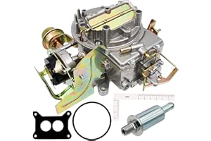 VergasRetor 2 Barrel 2100 2150 Carburetor Electric Choke Compatible with Ford 289 302 351 Cu Jeep F100 F250 F350, Replace Motorcraft/Autolite 2100 2150 with Gasket Fuel Filter Inlet Float Level Ruler