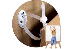 Inaya 12-Pack Heavy-Duty Anti-Tip Furniture Straps- Home Furniture Wall Anchors for Baby Proofing Dressers, Cabinets, Closets, Bookshelves and TVs - Child Safety Earthquake Secure Mount Anchors