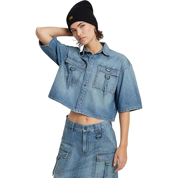 G-Star Raw Viktoria Utility Mini Skirt Wmn Ladies Skirt (1-Pack), blue