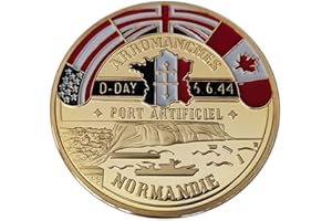 EILLWIN New Rare Normandy World War 2 Anniversary Commemorative & Collectible Coin D Day Arromanche