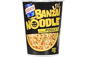 Lustucru Banzaï Noodle Poulet - Cup 60 g - Lot de 6