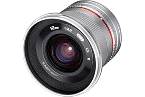 F2.0 12 mm Samyang Objectif à mis'au point manuelle pour Fuji X Argenté