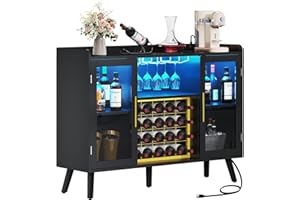 DWVO FTKDKT-1005 wine cabinet, Wood, Black