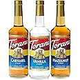 Torani Vanilla, Caramel, Hazelnut Syrup (3 x 750ml)- Pack of 3
