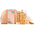 Sanctuary Spa Gift Set, Uplifting Moments Travel Wash Bag Vegan Beauty Gift, Gifts For Women, Gift For Her, Pampering Set, Body and Bath Set, For Birthday, Vegan Free