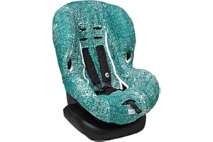 Meyco Autositzbezug - Schonbezug für Baby Gruppe 1 - Fine Lines - Emerald Grün