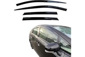 AUTO CLOVER Autoclover Jeu de 4 déflecteurs d'air Pour Toyota Prius 2010 - 2015 - 5 portes (fumé)