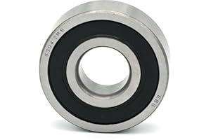 Parts and Parts Roulement à billes rainuré 6304 2RS - 20 x 52 x 15 mm - DIN 625 ISO 15 - Roulement radial à grande vitesse - Faible friction - Facile à utiliser - Idéal pour les boîtes de vitesses