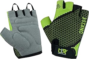 BTR Born To Race Kids Cycling Gloves Half Finger Boys Girls Children Scooter BMX Bike Cycle Fingerless Bicycle Riding Mitts Gloves