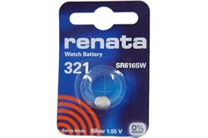 BEST PRICE SQUARE Renata 321 SR616SW - Batteria per orologio, 1,55 V, colore: Argento