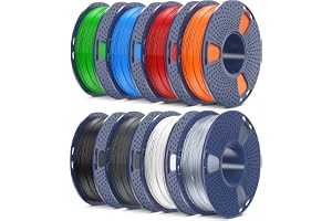 SUNLU 250 g TPU-filament TPU 95A set 8 färger, flexibel 3D-skrivarfilament