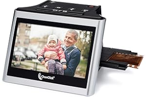 ClearClick Virtuoso 2.0 (seconda generazione) - Scanner per film e diapositive da 22 MP, con schermo LCD da 5 pollici, converte 35 mm, 110, 126 diapositive e negativi in foto digitali
