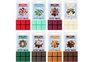 SNOWSEN Winterzeit Duftwachs für Duftlampe, Natürliches Wax Melts Sojawachs Schmilzt, Wachswürfel, Duftwachswürfel für Raumdüfte, Wachstörtchenfür für Duftlampe für Wachs, Duftgeschenkset für Damen